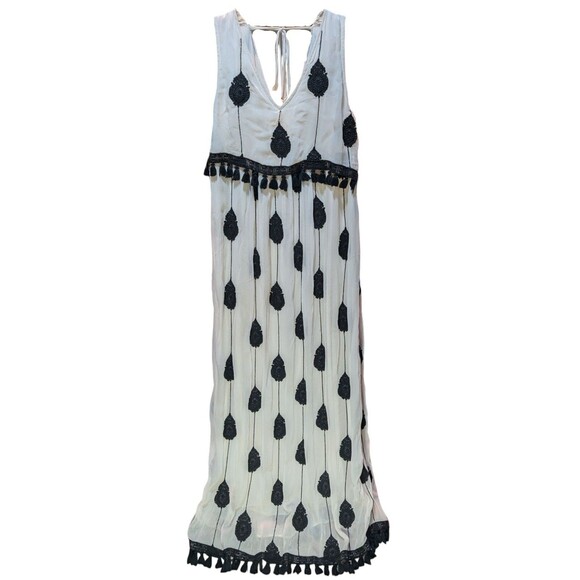 Embroidered Medallion Maxi Dress- Moulinette Soeurs Anthropologie - Size 10 - Picture 3 of 7